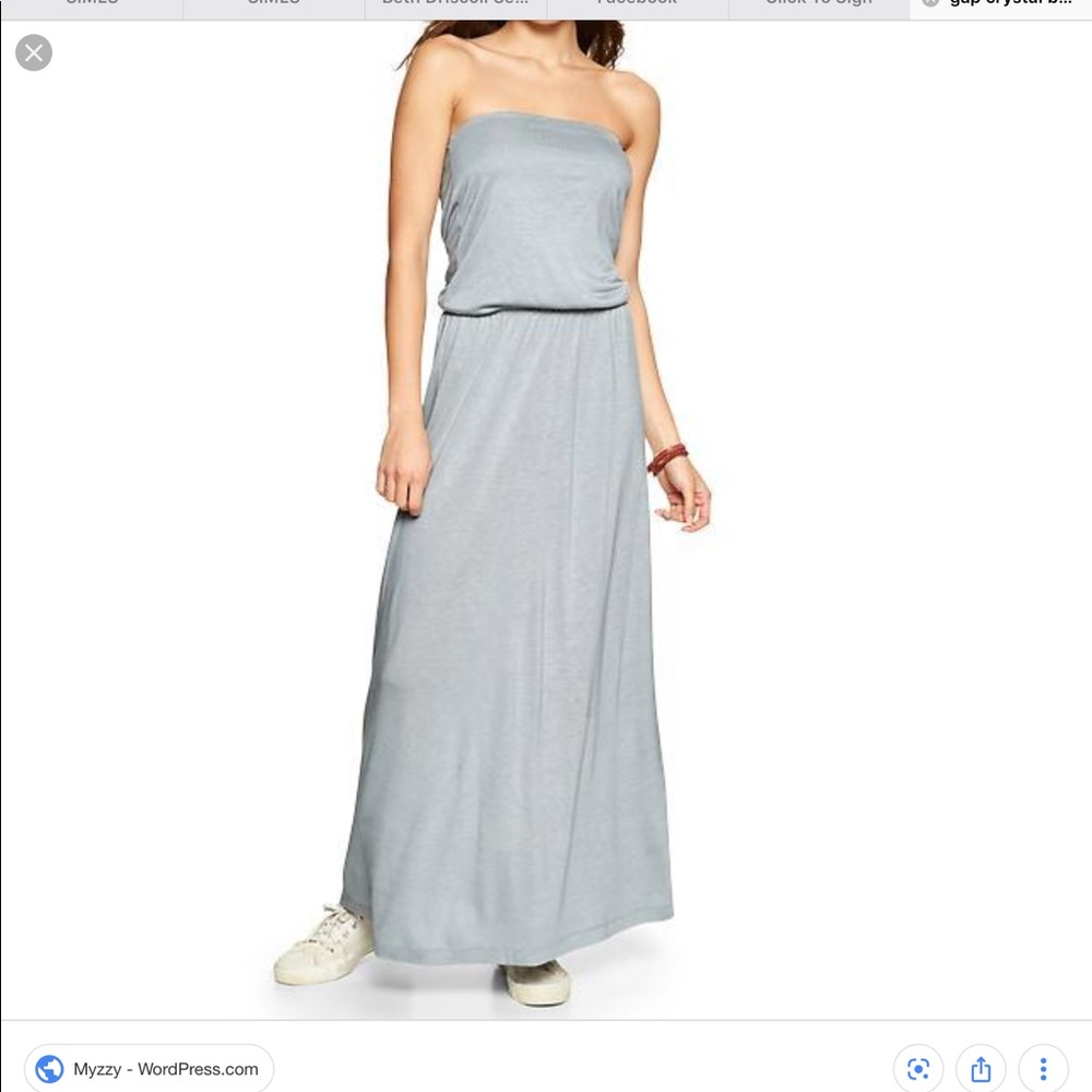 NWT! Maxi Dress -crystal blue (grayish blue)